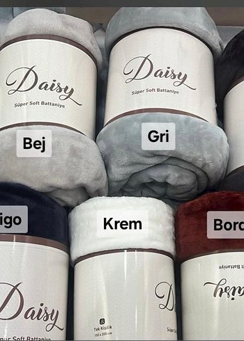 Çift kişilik Daisy Desenli Süper Yumuşak Battaniye