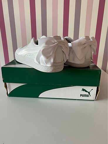 39 Beden Puma Basket Bow Spor Ayakkabı