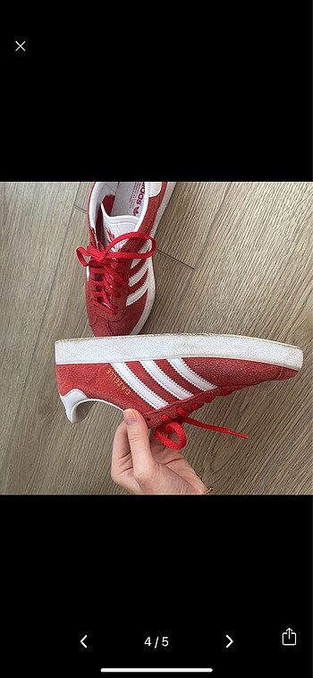 36 Beden kırmızı Renk Adidas Samba Kırmızı