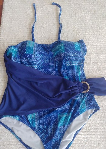 Mavi Bağlamalı Bohem Uzun Mayo - Görsel 3