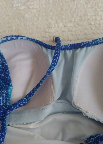 Mavi Bağlamalı Bohem Uzun Mayo - Görsel 8