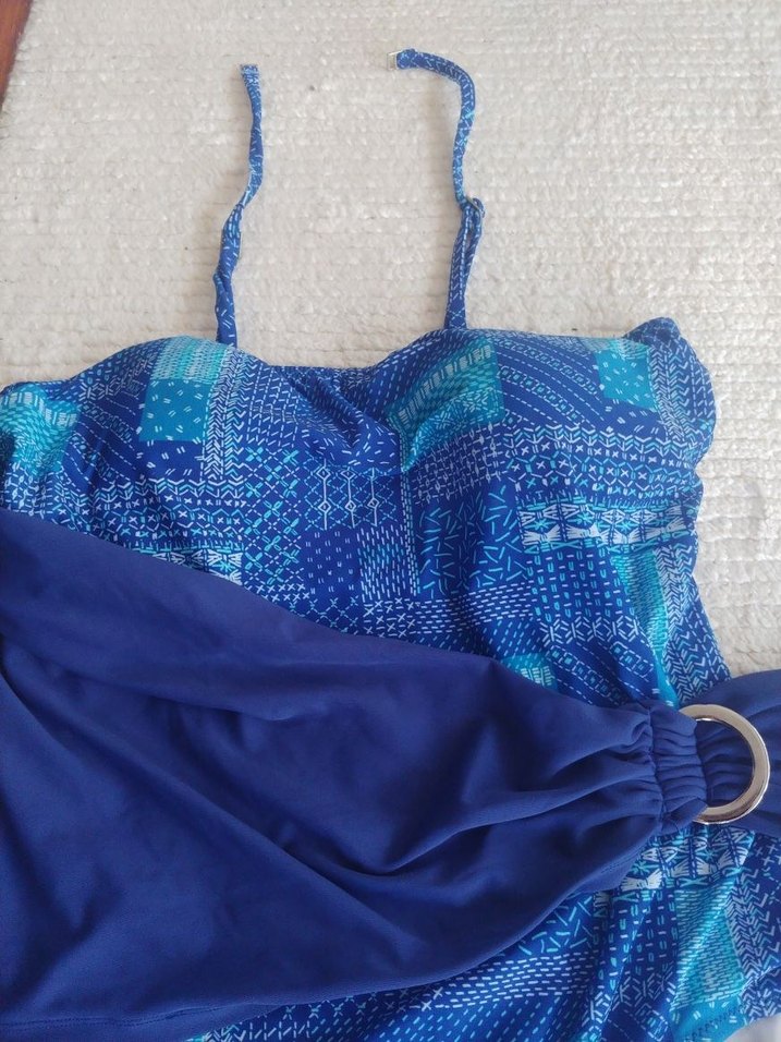 Mavi Bağlamalı Bohem Uzun Mayo - Görsel 2