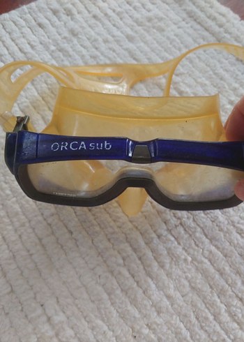 Sarı Elastik Bantlı Minimalist Yüzücü Gözlüğü - Görsel 8