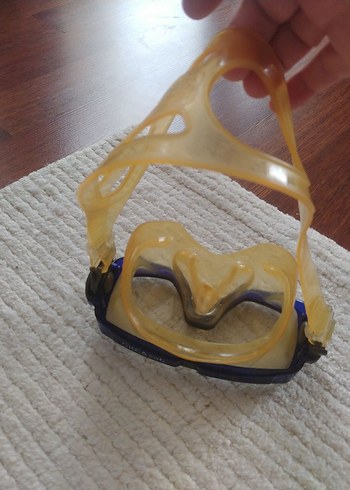 Sarı Elastik Bantlı Minimalist Yüzücü Gözlüğü - Görsel 4