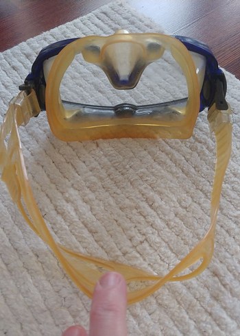 Sarı Elastik Bantlı Minimalist Yüzücü Gözlüğü - Görsel 3