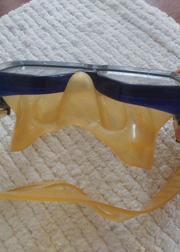 Sarı Elastik Bantlı Minimalist Yüzücü Gözlüğü - Görsel 2