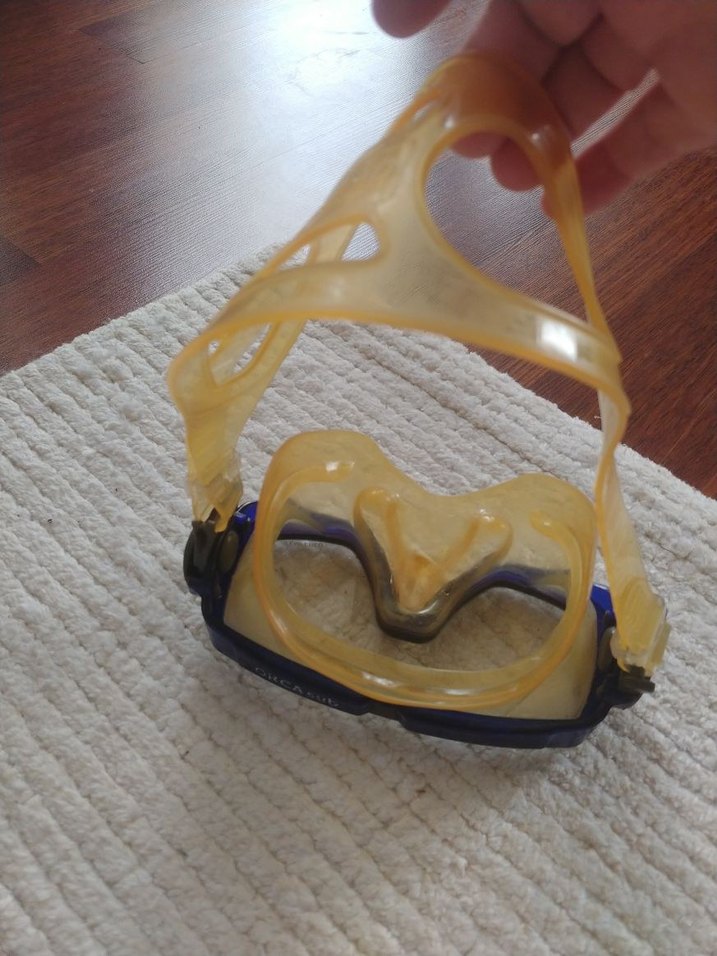 Sarı Elastik Bantlı Minimalist Yüzücü Gözlüğü - Görsel 4