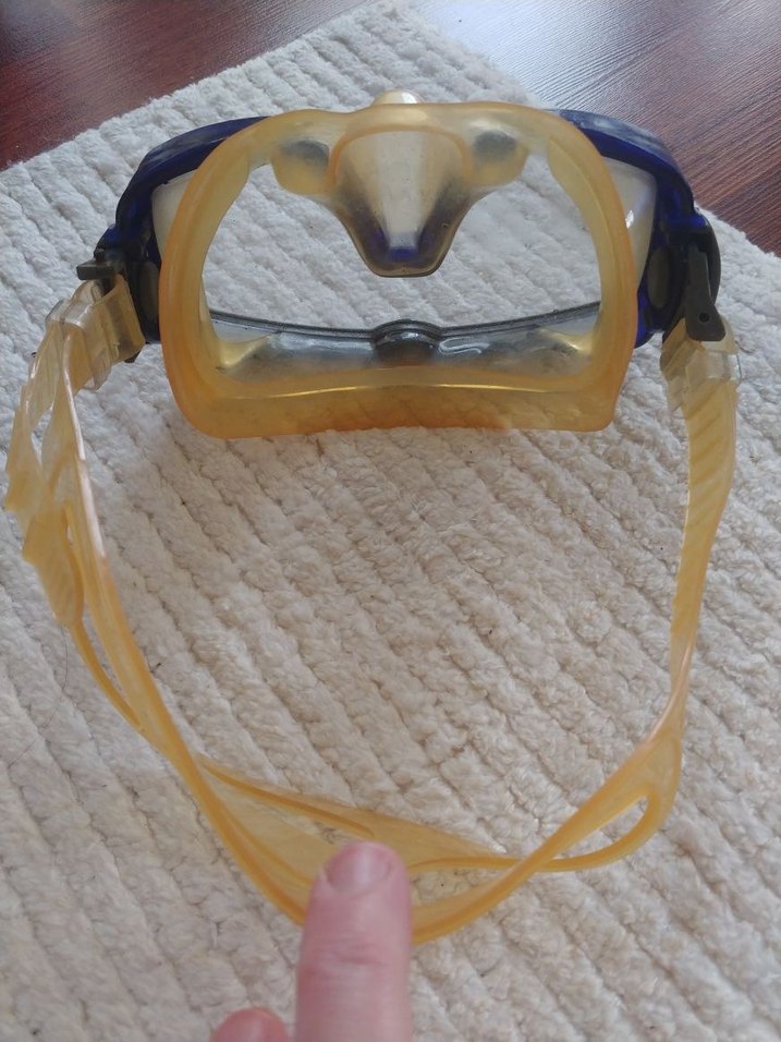 Sarı Elastik Bantlı Minimalist Yüzücü Gözlüğü - Görsel 3