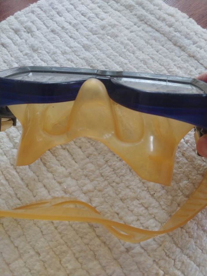 Sarı Elastik Bantlı Minimalist Yüzücü Gözlüğü - Görsel 2