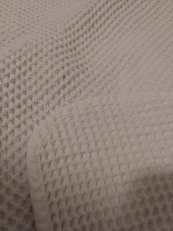 beyaz işkembe desenli pike - Görsel 4