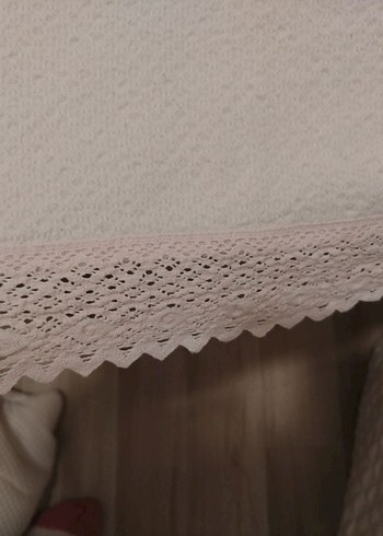 Pudra renk çift kişilik pike - Görsel 4