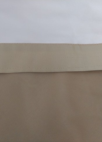 Bej ve gri sade perde 192 ye 40 cm - Görsel 8