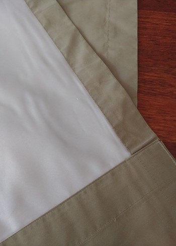 Bej ve gri sade perde 192 ye 40 cm - Görsel 7