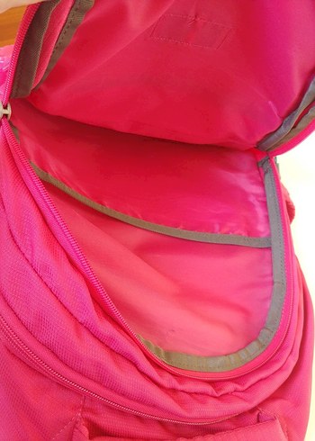 Beden pembe Renk Fermuarlı Pembe Kadın Sırt Çantası