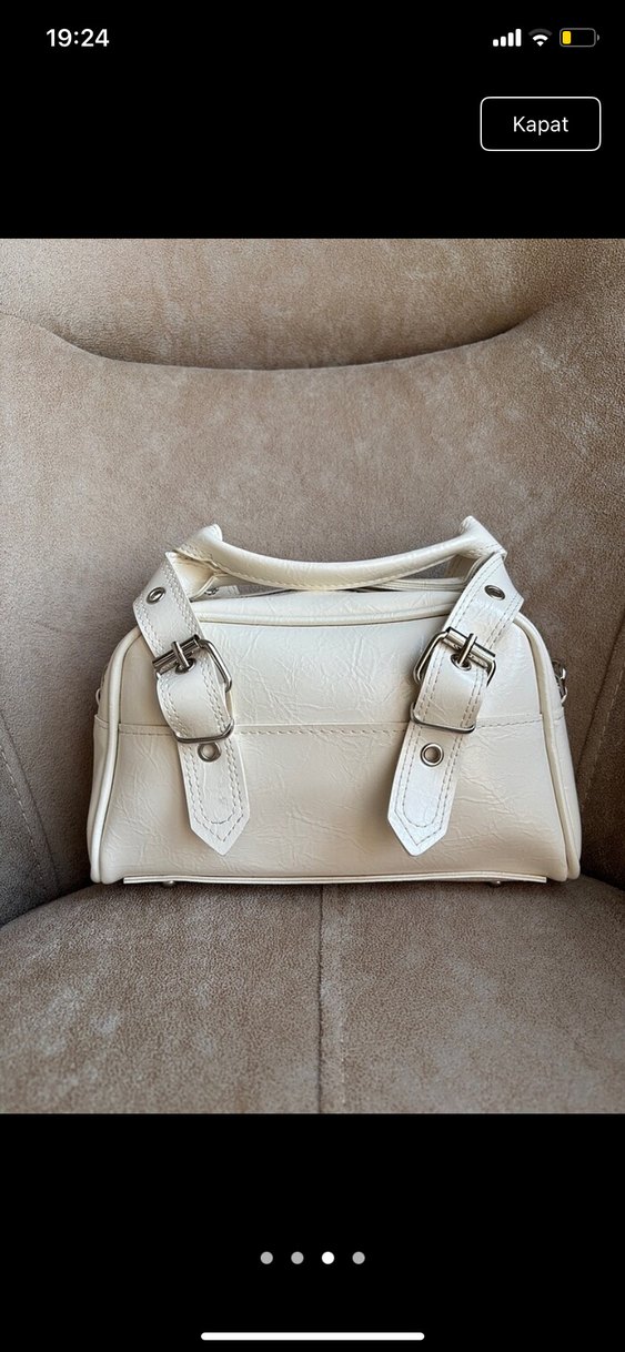 Beyaz kadın çanta - Görsel 3