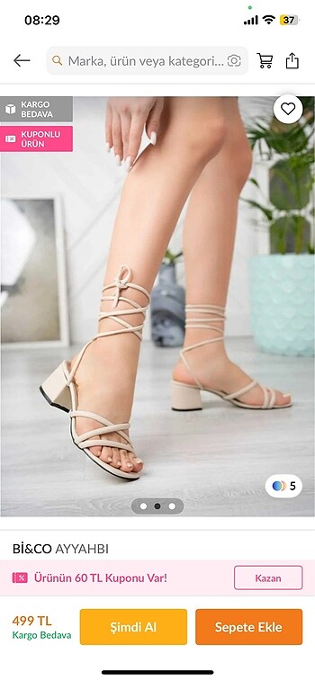 Zara Bej topuklu ayakkabı