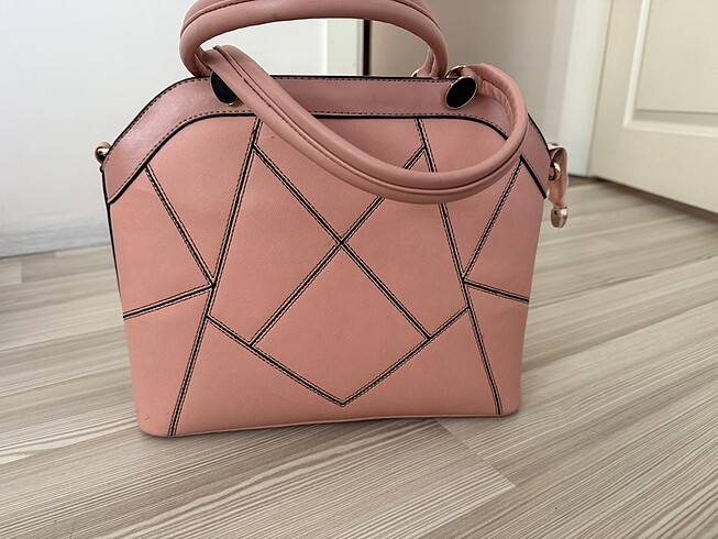 Pembe şık kol çantası
