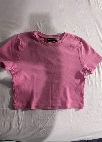 Pembe Pamuklu Crop - Görsel 2