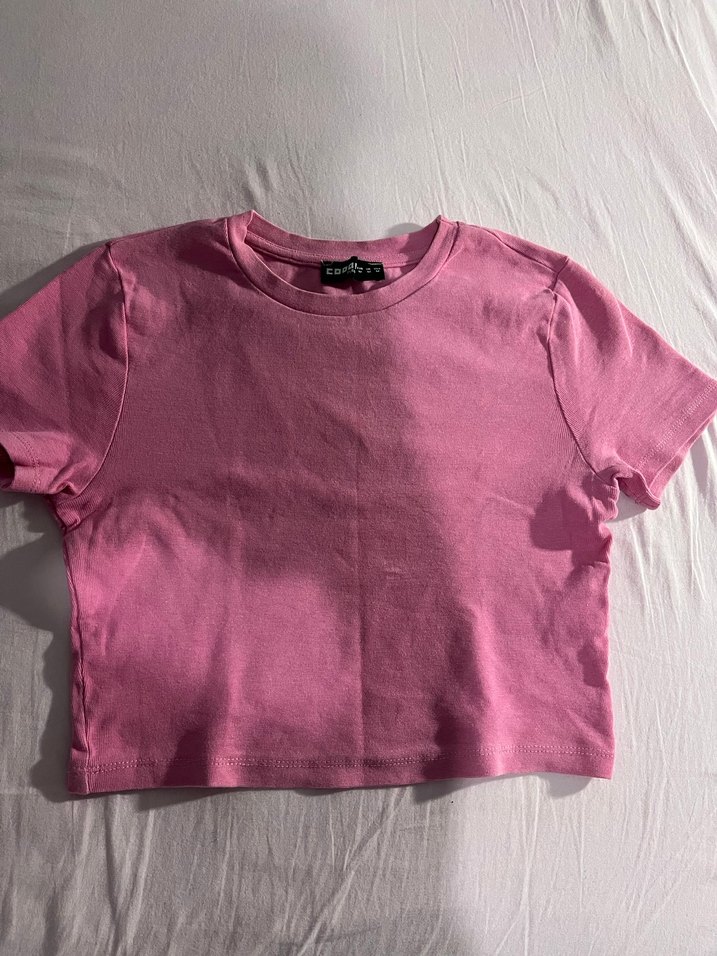 Pembe Pamuklu Crop - Görsel 3