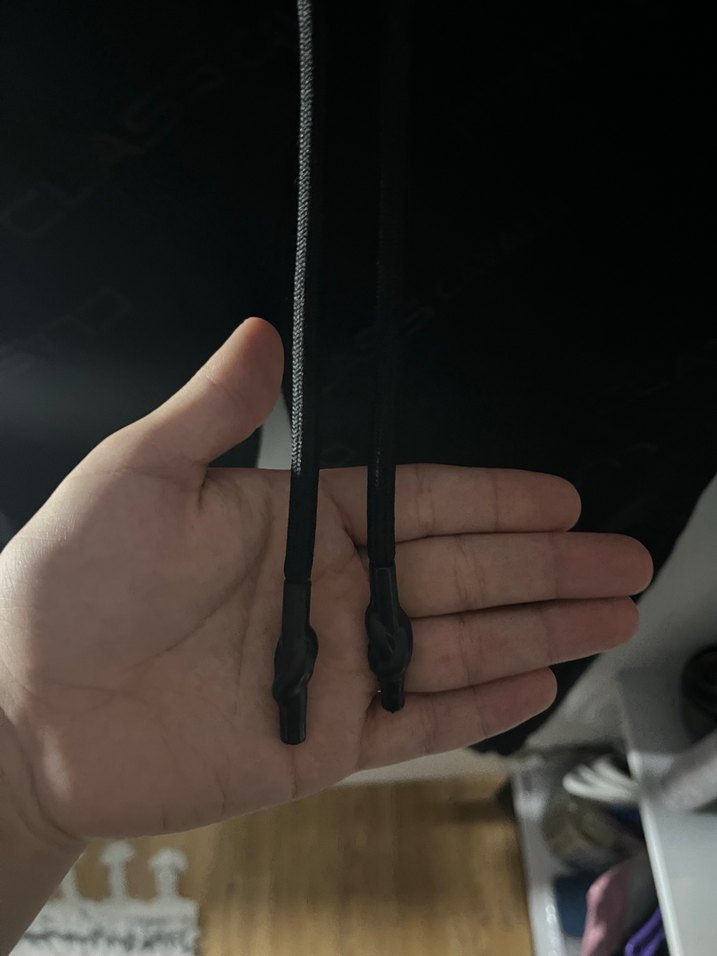 Drapeli Siyah Kadın Eşofman Altı - Görsel 3