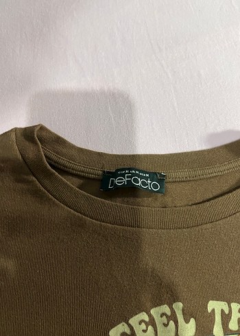 Kahverengi Baskılı Kısa crop - Görsel 3