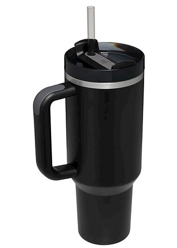 Stanley Quencher Pipetli Termos Bardak 1.18L Siyah - Görsel 2