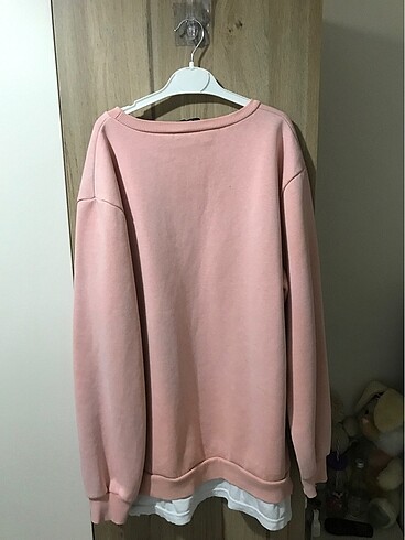 xl Beden pembe sweatshirt