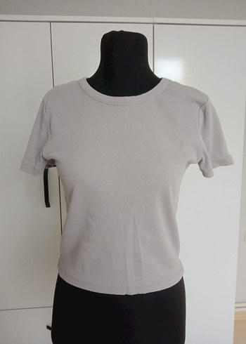 Bej Kısa Kollu Kadın Tişört - Görsel 2