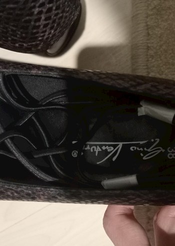 Kahverengi Yılan Desenli Tokalı Topuklu Kadın Ayakkabı - Görsel 7