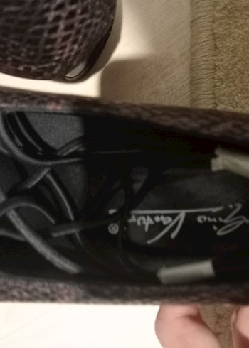 Kahverengi Yılan Desenli Tokalı Topuklu Kadın Ayakkabı - Görsel 6