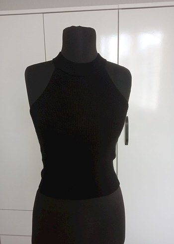 Kadın Siyah Yüksek Yakalı Atlet - Görsel 4