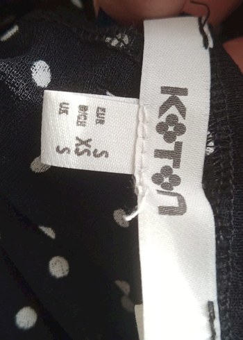 Siyah Puantiyeli Boğazlı Kadın Bluz - Görsel 5