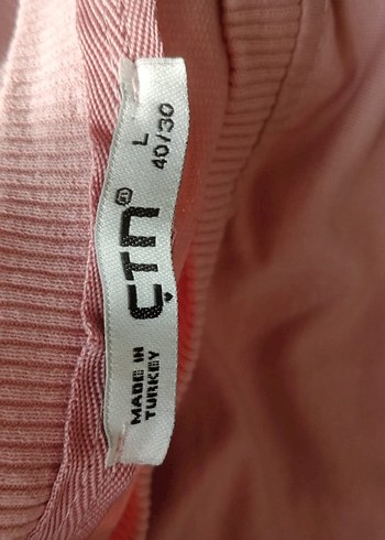 Pembe Pamuklu Kadın Sweatshirt - Görsel 5