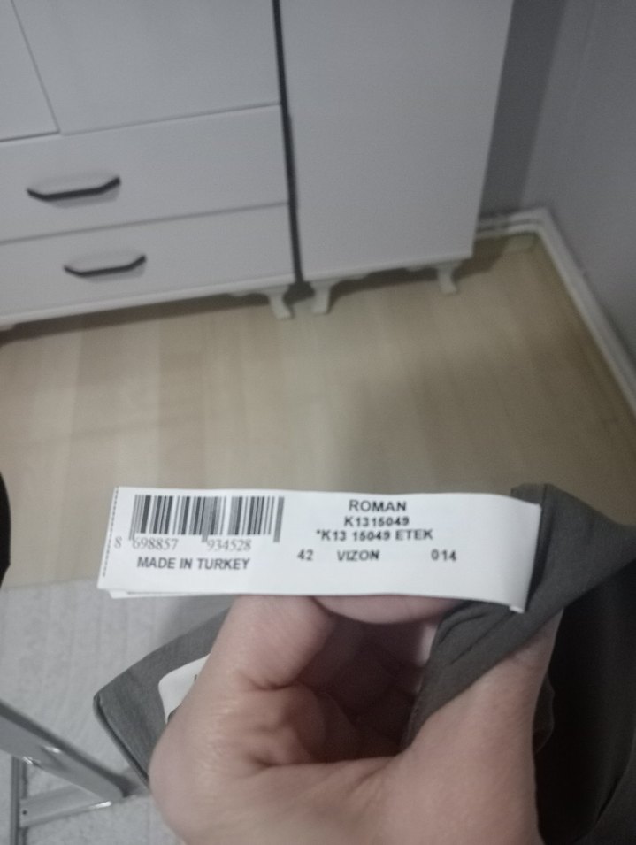 Gri Midi Kalem Etek Kemer Detaylı - Görsel 5