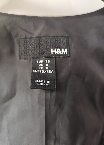 m Beden siyah Renk Siyah yelek H&M 