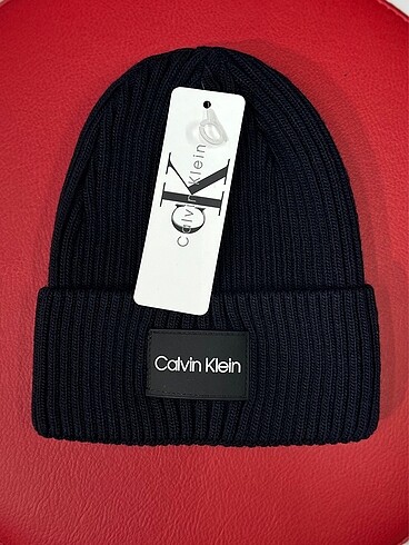 Siyah Calvin Ribana Örgülü Unisex Bere