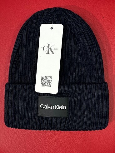 Calvin Klein Siyah Calvin Ribana Örgülü Unisex Bere