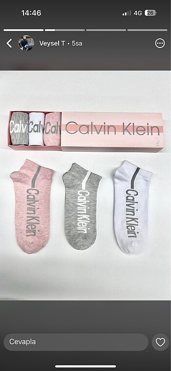 Calvin 6Lı Kutulu Çorap