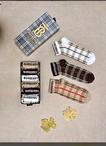 Burberry 6Lı Kutulu Çorap