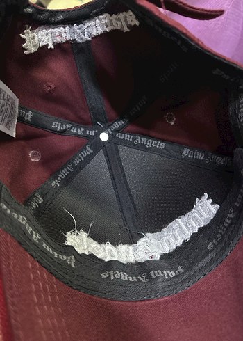 Bordo Palm Angels Uniseks Şapka - Görsel 5