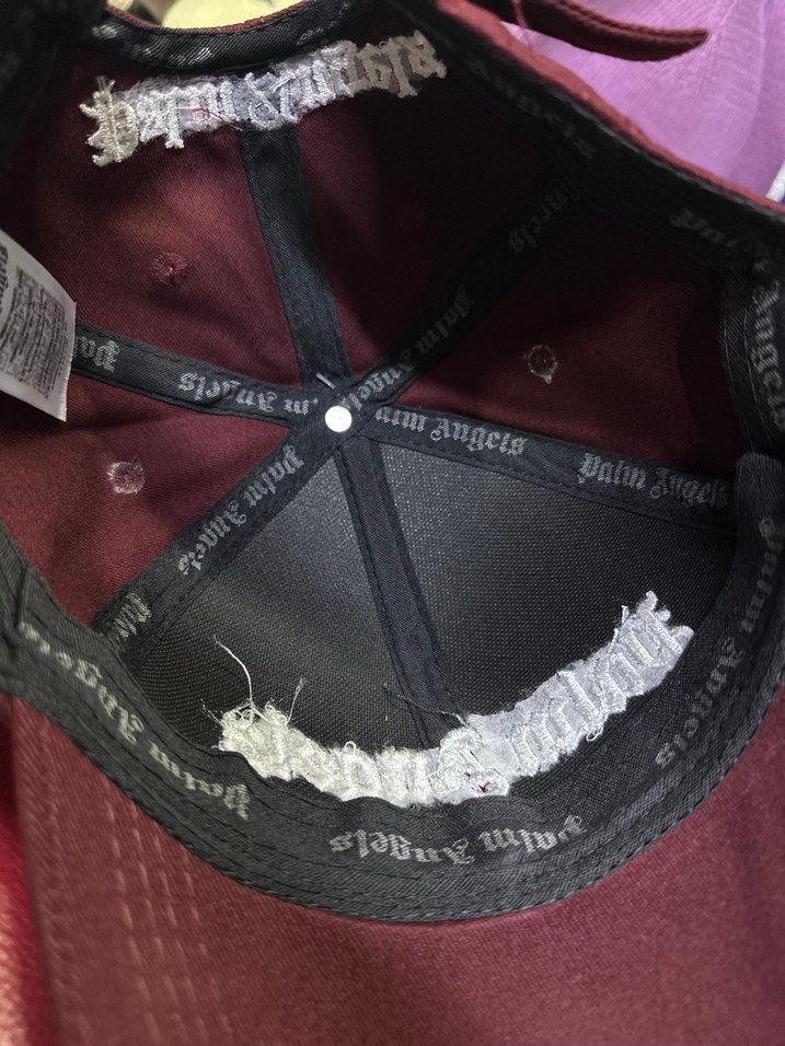 Bordo Palm Angels Uniseks Şapka - Görsel 5