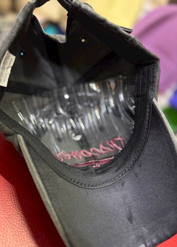 Antrasit Denim Ayarlanabilir Eskitme Uniseks Şapka - Görsel 5