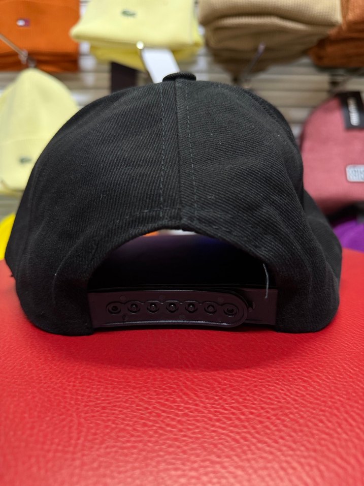 Siyah LA Nakışlı Uniseks Hip-Hop Şapka - Görsel 4