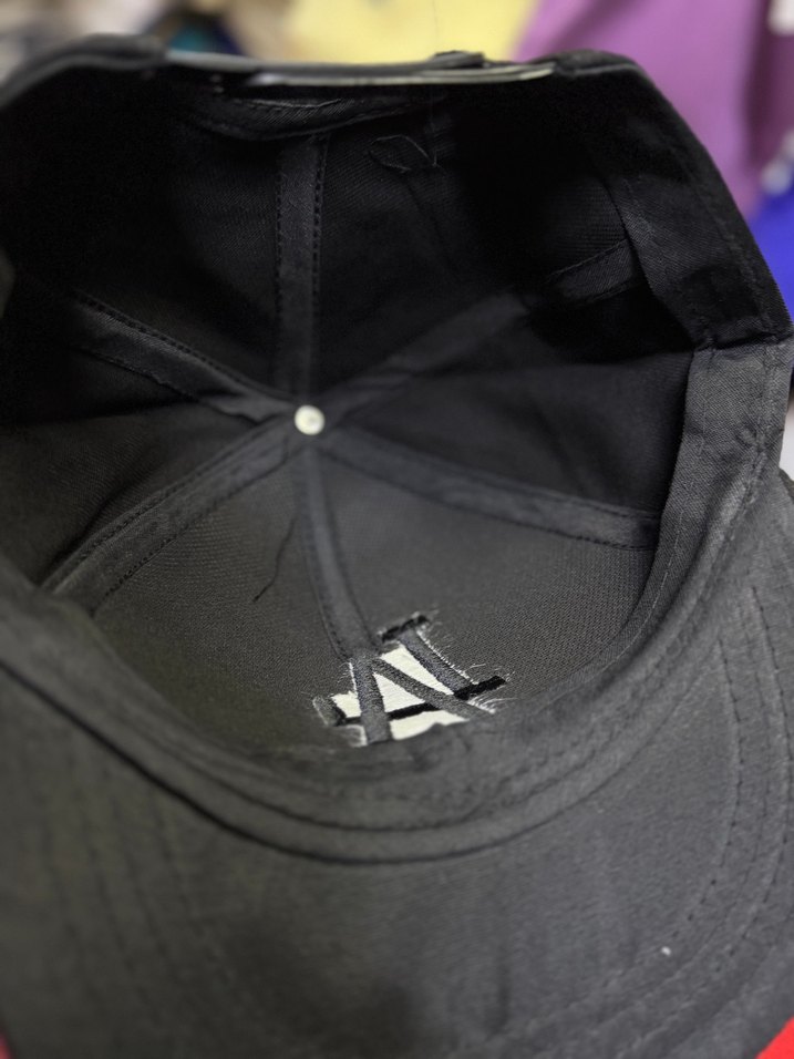 Siyah LA Nakışlı Uniseks Hip-Hop Şapka - Görsel 5