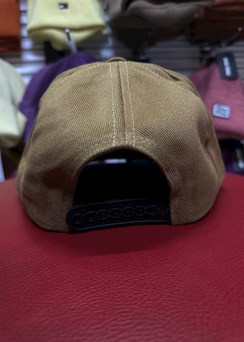 LA Nakışlı Koyu Bej Uniseks Hip-Hop Şapka - Görsel 4