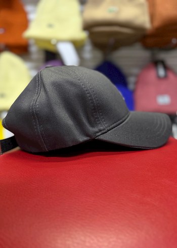 Gri Uniseks Koton Şapka Çıtçıt Ayarlı - Görsel 3