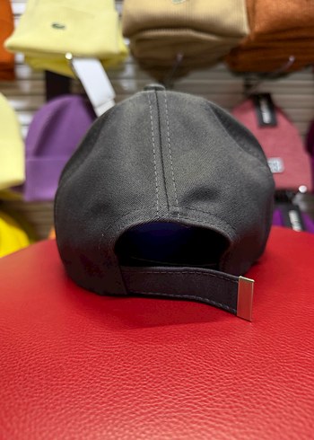 Gri Uniseks Koton Şapka Çıtçıt Ayarlı - Görsel 4