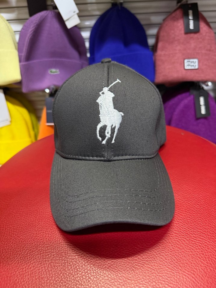 Gri Uniseks Koton Şapka Çıtçıt Ayarlı - Görsel 2