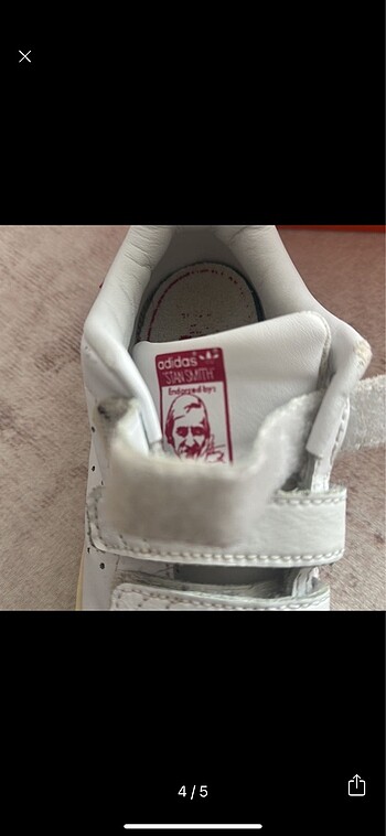 27 Beden beyaz Renk Adidas orijinal spor ayakkabı