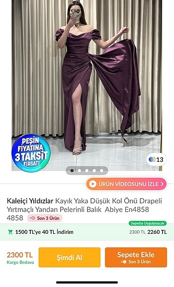 Mürdüm rengi abiye elbise